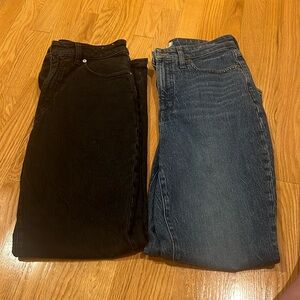 2 pairs madewell curvy jeans - size 29